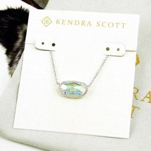 Elisa Silver Dichroic Glass Necklace Brand New Includes Dust Bag